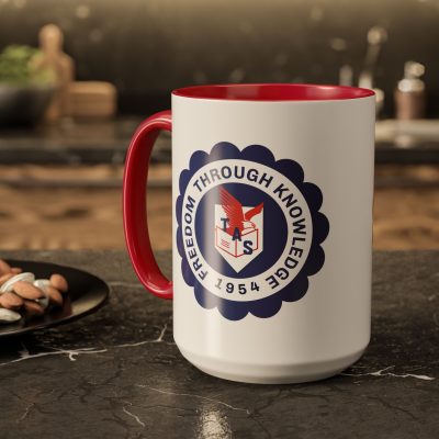 School Spirit Mug with Original TAS Emblem